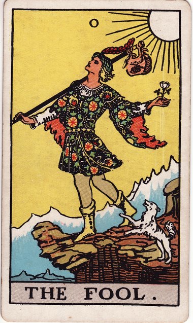 The Fool, from the 1909 Waite-Smith tarot