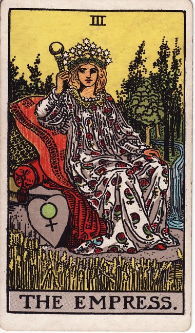 The Empress, from the 1909 Waite-Smith tarot