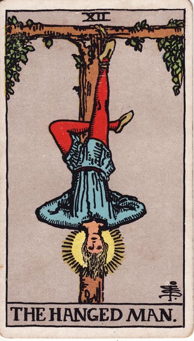 The Hanged Man, from the 1909 Waite-Smith tarot