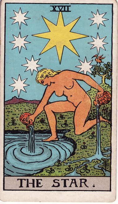 The Star, from the 1909 Waite-Smith tarot