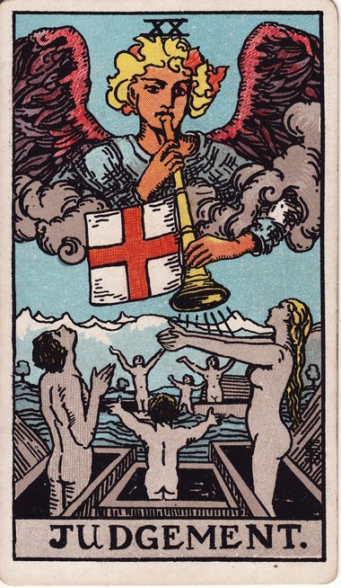 Judgement, from the 1909 Waite-Smith tarot